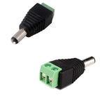 Big sale 100PCS DC Connector CCTV male Plug Adapter Cable UTP Camera Video Balun Connector 5.5 x 2.1mm Free shipping !!