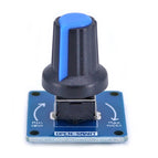 Blue Rotary Angle Sensor Module Light / Volume Control Adjustable Potentiometer / Knob Switch Rotary Angle Sensor for Arduino