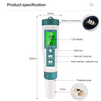 COM-600 7 in 1TDS/EC/PH/SALT/S. G/ORP/Temp Meter Water Quality Monitor Tester IP67 PH Meter food Drinking Water Aquariums 40%Off
