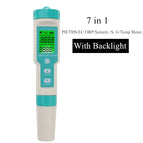 COM-600 7 in 1TDS/EC/PH/SALT/S. G/ORP/Temp Meter Water Quality Monitor Tester IP67 PH Meter food Drinking Water Aquariums 40%Off