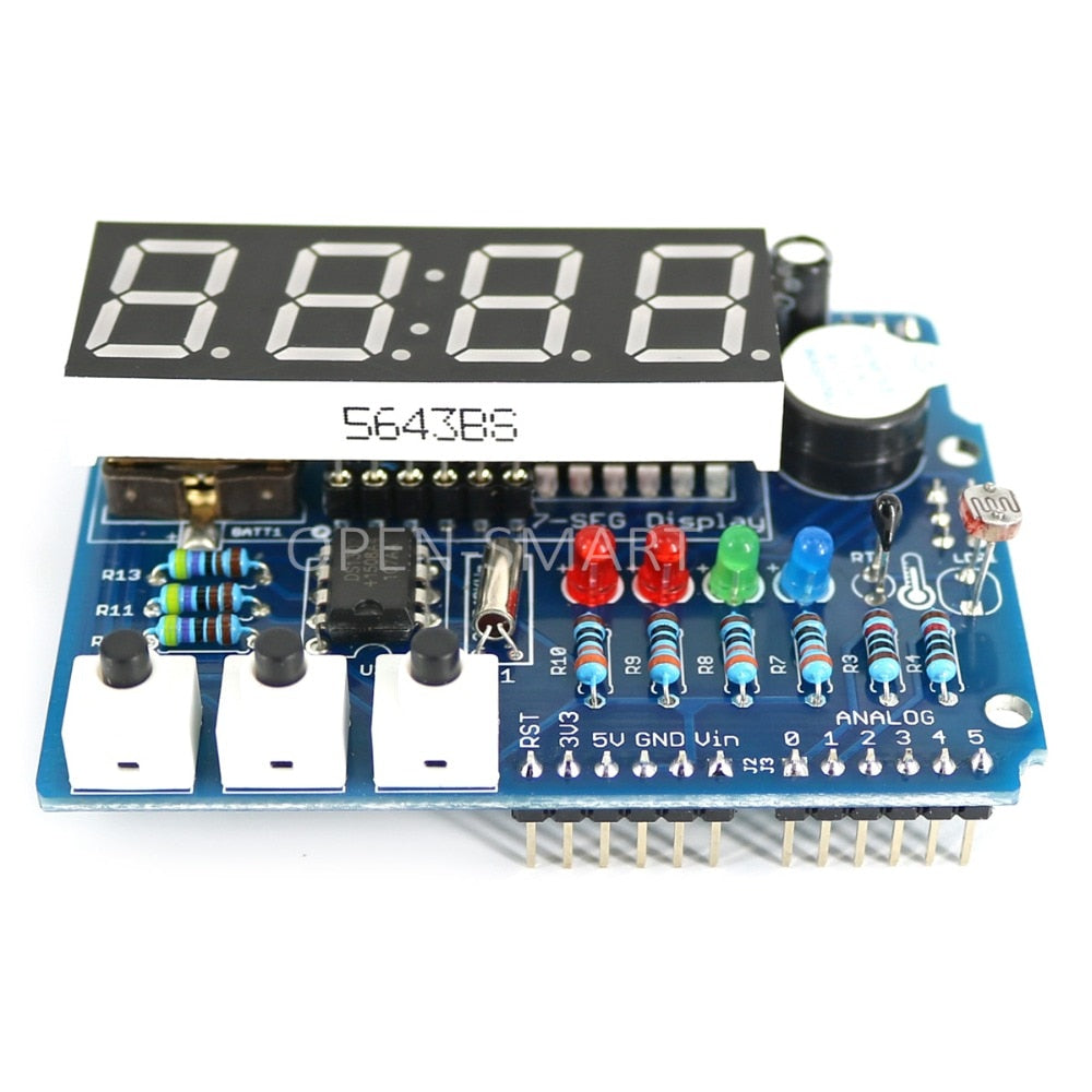 Rtc Module Display Clock Shield RTC Module DS1307 Multifunction Expansion Board 4 Digit D ...