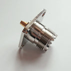 Connector Socket PL259 SO239 UHF Female With 4 Hole Flange Panel Mount 25 * 25 mm Solder Cup Cable Brass RF Coaxial Adapter