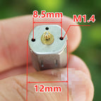 DC 3.7V Motor N20 Micro Motor Positive and Negative Small Motor for DIY Model 13000rpm, 8-Gear 0.2 Modulus, Gear Shaft Dia 2mm