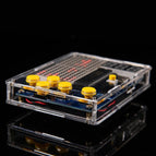 DIY Game Kit PCB Electronic Soldering Training Kit Support Retro Tetris/Snake/Plane/Racing Games with Acrylic Case