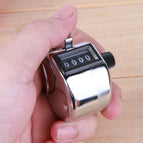 Digital Hand Tally Counter 4 Digit Number Mini Hand Held Tally Counter Golf Clicker Manual Training Counting Max. 9999 Counter