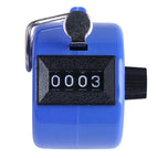 Digital Hand Tally Counter 4 Digit Number Mini Hand Held Tally Counter Golf Clicker Manual Training Counting Max. 9999 Counter