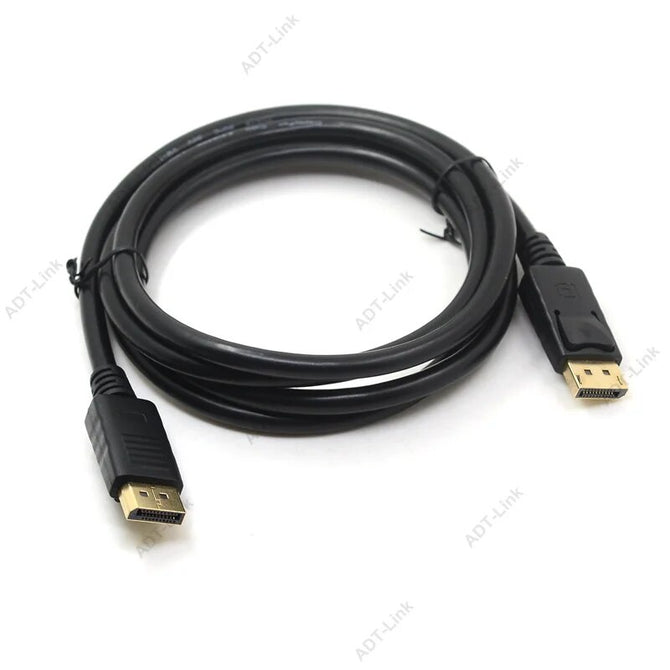 Displayport ( DP ) To  Displayport ( DP ) Cable 1.8m 3m 5m 10m 2K*4K Resolution, 60Hz, 6 Feet, Black  Compatible PC, Laptop, TV