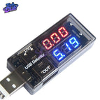 Dual USB Current Voltage Charging Detector Tester Battery Voltmeter Ammeter Charger Doctor Mobile Power Charging Red+Blue