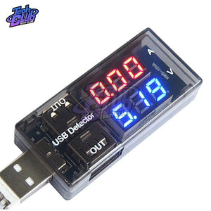 Dual USB Current Voltage Charging Detector Tester Battery Voltmeter Ammeter Charger Doctor Mobile Power Charging Red+Blue