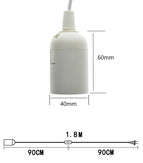 E27 threaded lamp cap lamp holder suspended lamp cap with switch hanging lamp cap with wire