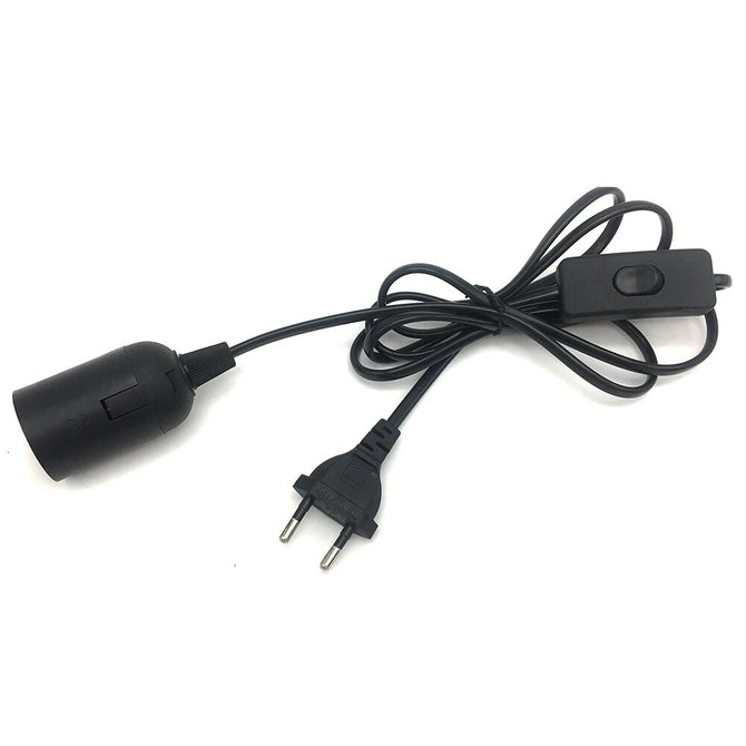E27 threaded lamp cap lamp holder suspended lamp cap with switch hanging lamp cap with wire