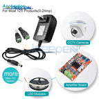 EU US Plug Driver Adapter AC110V 220V to DC 12V 2A 1.8A 5.5*2.1mm 1pcs