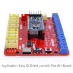 Easy IO Shield for Pro Mini Kit Easy-plug Colorful XH 2.54mm Sensor Module Expansion with Pro Mini Board / USB cable for Arduino