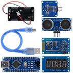 Easy Plug 4WD Smart Car X Kit Serial Bluetooth-compatible Control Rubber Wheel Gear Motor w/ Tutorial for Nano Board for Arduino