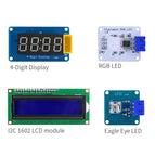 Easy Starter Kit Easy-plug colorful XH 2.54mm socket Sensor Kit with MP3 RTC LCD NTC Temperature Sensor module for Arduino