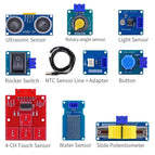 Easy Starter Kit Easy-plug colorful XH 2.54mm socket Sensor Kit with MP3 RTC LCD NTC Temperature Sensor module for Arduino