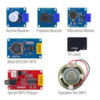 Easy Starter Kit Easy-plug colorful XH 2.54mm socket Sensor Kit with MP3 RTC LCD NTC Temperature Sensor module for Arduino