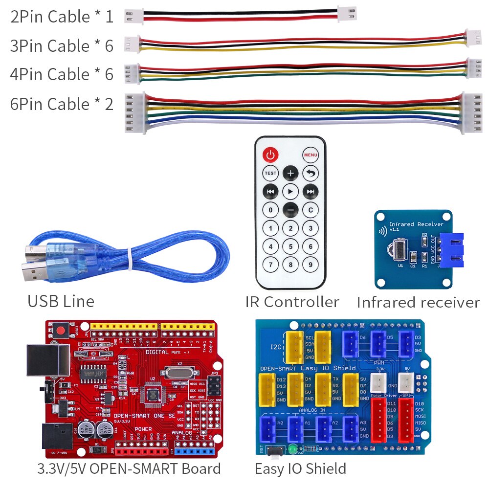 Easy Starter Kit Easy-plug colorful XH 2.54mm socket Sensor Kit with M ...