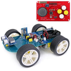 Easy-plug 4WD Smart Car Kit JoyStick Remote Control LORA RF 433 MHz Long Range Wireless Module Gear Motor Kit for Arduino