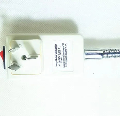 European American Australia EU UK US AU Plug to E27 Light Base Conversion LED Bulb Socket Rotary Lamp Holder With Switch 20cm