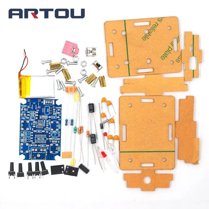 FM Stereo Radio Kit DIY Radio Parts GS1299 Digital Radio Production Kit with FM Stereo Radio Kit Housing + Set Screws
