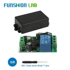 FUNSHION 433MHz Universal Wireless Remote Control86 Wall Panel RF Transmitter   Receiver 1 2 3 Button For Home Room Light Switch