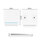 FUNSHION 433MHz Universal Wireless Remote Control86 Wall Panel RF Transmitter   Receiver 1 2 3 Button For Home Room Light Switch