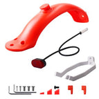 Fenders Scooter Wings brake light for xiaomi M365 Pro Rear Mud Guard Support Protection Plastic Parts Screws Rubber Stopper