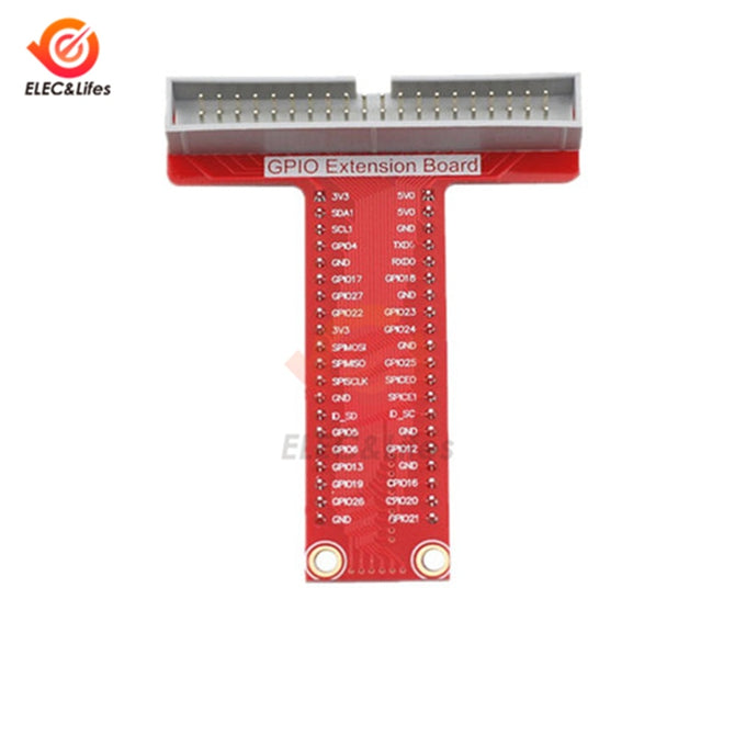 For Raspberry Pi 2 3 B+ T-type 40 Pin GPIO Breakout Expansion Adapter Board + 20CM GPIO 40pin Rainbow Cable T expansion DIY kit