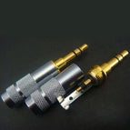 Gold plated Stereo 3.5mm 3 Pole Repair Headphone Jack Plug Cable Audio Headphones Audio Jack Plug Connector Soldering