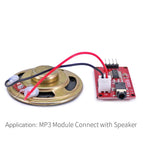 MP3 Music Player UART Serial Module with Speaker Onboard Monaural Amplifier /Speaker Socket to Play MP3 WAV Audio for 328P Board