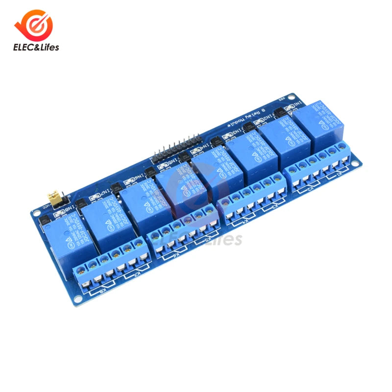 1Pcs 5V 12V 8 Channel Relay Module with optocoupler Relay 5V 12V Outpu ...