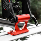 MUQZI Aluminum Bike Fork Mount Block QR 5x100 Thru Axle 12/15/20mm Bicycle Fork Holder Car Roof Truck Bed Van