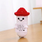 Crochet Positive Energy Card Knit Emotional Support Crochet Dolls Toy Crochet Toy Christmas Mother's Day Gifts Graduation Gifts