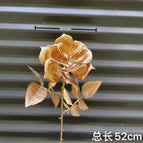 DREA Factory Wholesale Artificial Gold Eucalyptus Leaves Artificial Palm Leaf for Christmas Home Decor