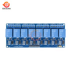 1Pcs 5V 12V 8 Channel Relay Module with optocoupler Relay 5V 12V Output 8 way Relay module For arduino AVR ARM Expansion Board