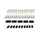5/10 Pairs Jr Futaba Servo Receiver Connector Plug with Lock and Male Female Gold Plated Terminals Crimp Pin Kit for RC Battery