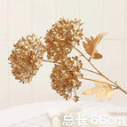 DREA Factory Wholesale Artificial Gold Eucalyptus Leaves Artificial Palm Leaf for Christmas Home Decor