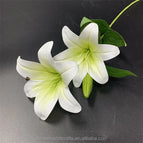 QSLH-V162 Artificial Flowers Lily Real Touch Flowers Lily Latex Lily Flower Artificial for Home Decor