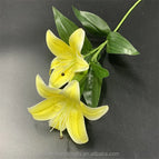 QSLH-V162 Artificial Flowers Lily Real Touch Flowers Lily Latex Lily Flower Artificial for Home Decor