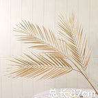 DREA Factory Wholesale Artificial Gold Eucalyptus Leaves Artificial Palm Leaf for Christmas Home Decor