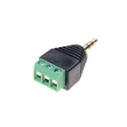 3.5mm Audio Mono Plug Audio Connector Adapter 3.5 audio mono plug to screw terminal screw connector 1PCS