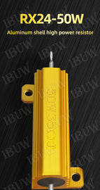 20pcs/lot 50W Aluminum Power Metal Shell Case Wirewound Resistor 0.01 ~ 100K 0.1 0.5 1 1.5 2 6 8 10 20 100 150 200 300 1K 10K ohm