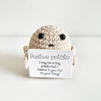 Crochet Positive Energy Card Knit Emotional Support Crochet Dolls Toy Crochet Toy Christmas Mother's Day Gifts Graduation Gifts