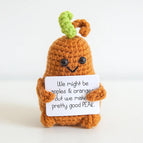 Crochet Positive Energy Card Knit Emotional Support Crochet Dolls Toy Crochet Toy Christmas Mother's Day Gifts Graduation Gifts