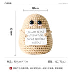 Crochet Positive Energy Card Knit Emotional Support Crochet Dolls Toy Crochet Toy Christmas Mother's Day Gifts Graduation Gifts