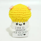 Crochet Positive Energy Card Knit Emotional Support Crochet Dolls Toy Crochet Toy Christmas Mother's Day Gifts Graduation Gifts
