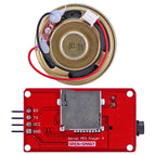 MP3 Music Player UART Serial Module with Speaker Onboard Monaural Amplifier /Speaker Socket to Play MP3 WAV Audio for 328P Board