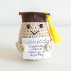Crochet Positive Energy Card Knit Emotional Support Crochet Dolls Toy Crochet Toy Christmas Mother's Day Gifts Graduation Gifts