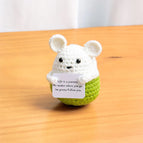 Crochet Positive Energy Card Knit Emotional Support Crochet Dolls Toy Crochet Toy Christmas Mother's Day Gifts Graduation Gifts
